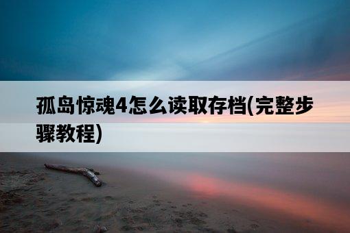 孤島驚魂4怎么讀取存檔，完整步驟教程-圖1