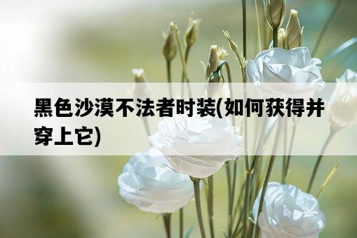 黑色沙漠不法者時裝，如何獲得并穿上它-圖1