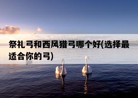 祭禮弓和西風獵弓哪個好，選擇最適合你的弓-圖1