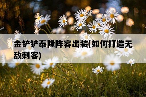 金鏟鏟泰隆陣容出裝，如何打造無敵刺客-圖1