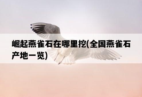 崛起燕雀石在哪里挖，全國燕雀石產地一覽-圖1