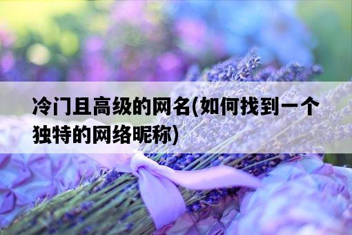 冷門且高級的網名，如何找到一個獨特的網絡昵稱-圖1