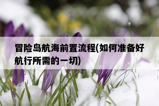冒險島航海前置流程，如何準備好航行所需的一切-圖1