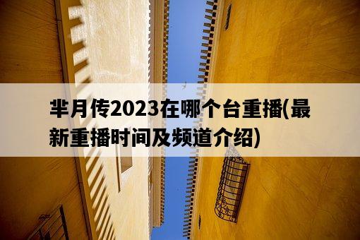 羋月傳2023在哪個臺重播，最新重播時間及頻道介紹-圖1