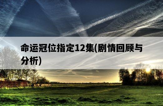 命運冠位指定12集，劇情回顧與分析-圖1