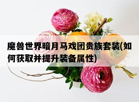 魔獸世界暗月馬戲團貴族套裝，如何獲取并提升裝備屬性-圖1
