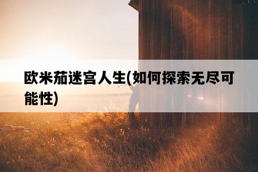 歐米茄迷宮人生，如何探索無盡可能性-圖1