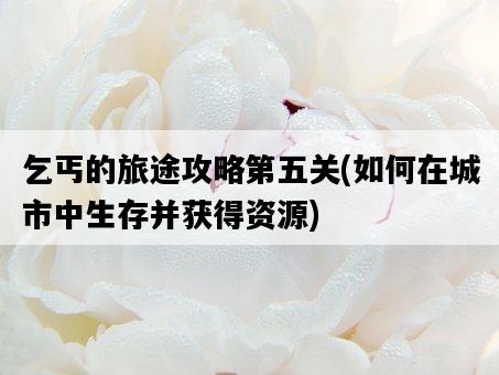 乞丐的旅途攻略第五關，如何在城市中生存并獲得資源-圖1