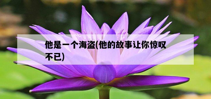 他是一個海盜，他的故事讓你驚嘆不已-圖1