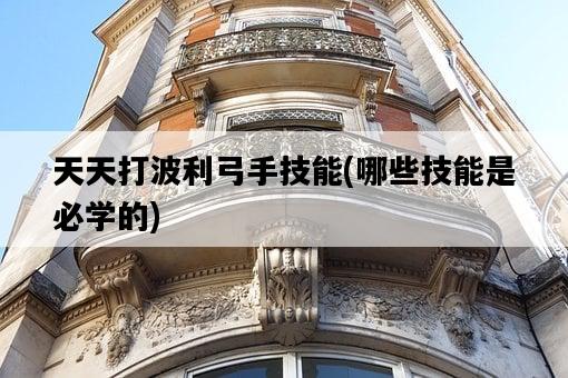 天天打波利弓手技能，哪些技能是必學的-圖1
