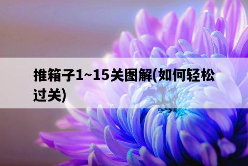 推箱子1～15關圖解，如何輕松過關-圖1
