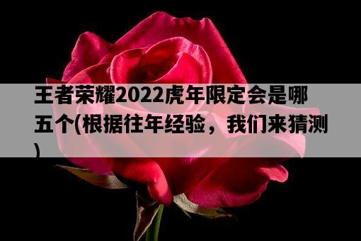 王者榮耀2022虎年限定會是哪五個，根據往年經驗，我們來猜測-圖1