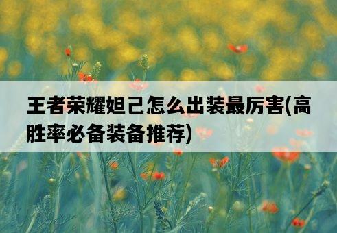 王者榮耀妲己怎么出裝最厲害，高勝率必備裝備推薦-圖1