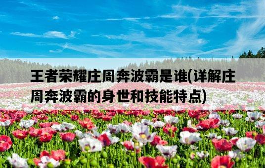王者榮耀莊周奔波霸是誰，詳解莊周奔波霸的身世和技能特點-圖1