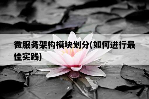 微服務架構模塊劃分，如何進行最佳實踐-圖1