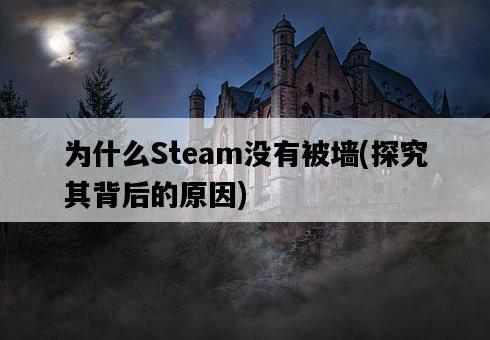 為什么Steam沒有被墻，探究其背后的原因-圖1