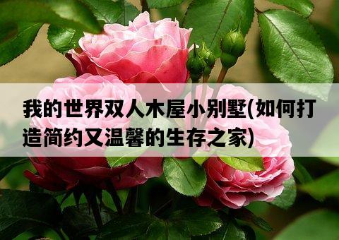 我的世界雙人木屋小別墅，如何打造簡約又溫馨的生存之家-圖1