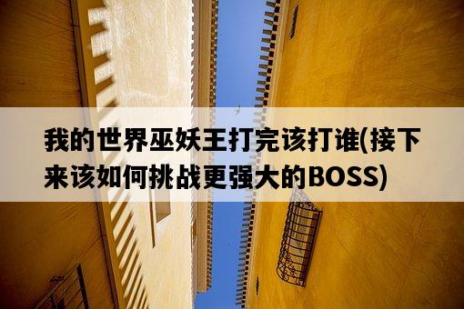 我的世界巫妖王打完該打誰，接下來該如何挑戰更強大的BOSS-圖1