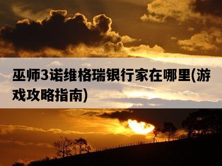 巫師3諾維格瑞銀行家在哪里，游戲攻略指南-圖1