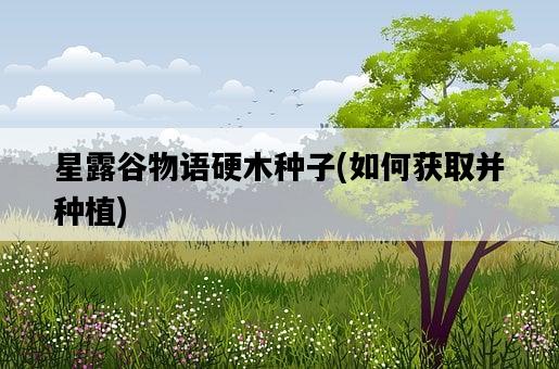 星露谷物語硬木種子，如何獲取并種植-圖1