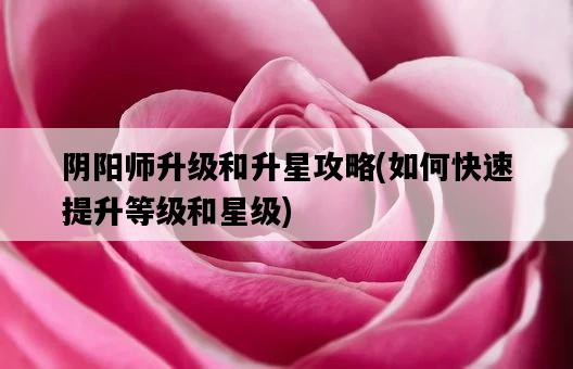陰陽師升級和升星攻略，如何快速提升等級和星級-圖1