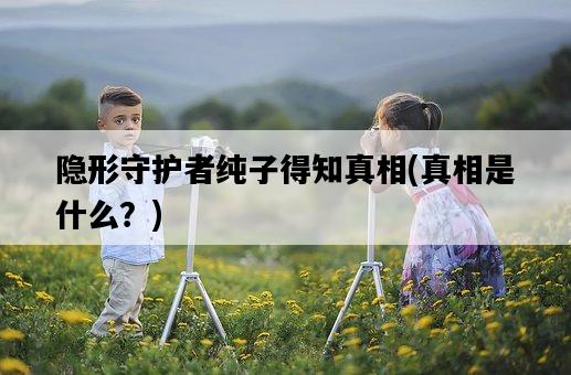 隱形守護者純子得知真相，真相是什么？-圖1