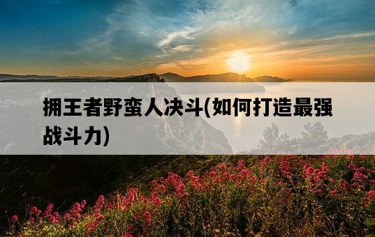 擁王者野蠻人決斗，如何打造最強戰斗力-圖1