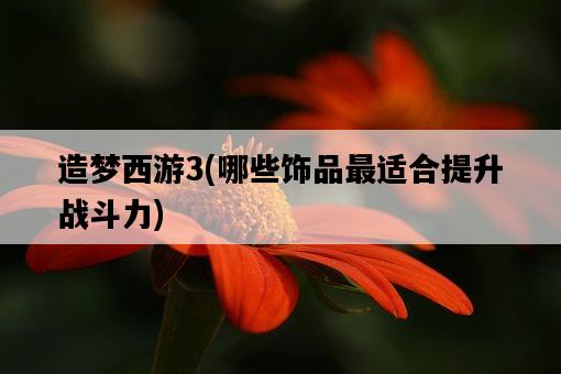 造夢西游3，哪些飾品最適合提升戰斗力-圖1