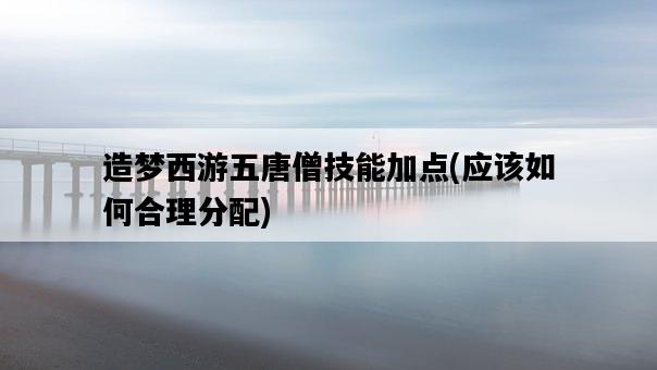 造夢西游五唐僧技能加點，應該如何合理分配-圖1