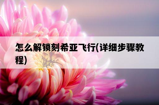 怎么解鎖刻希亞飛行，詳細步驟教程-圖1