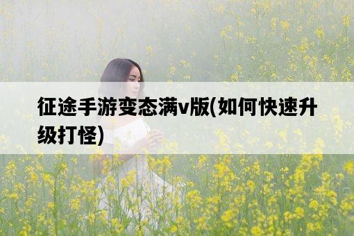 征途手游變態滿v版，如何快速升級打怪-圖1