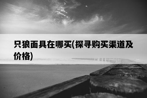 只狼面具在哪買，探尋購買渠道及價格-圖1