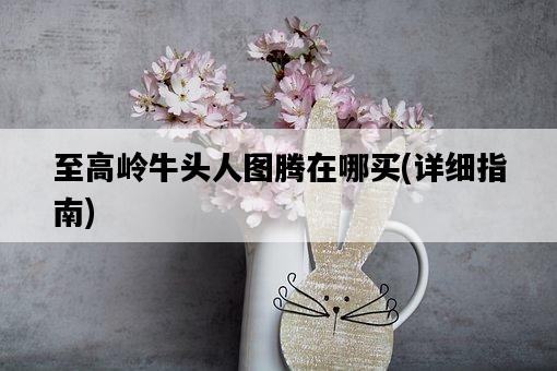 至高嶺牛頭人圖騰在哪買，詳細指南-圖1