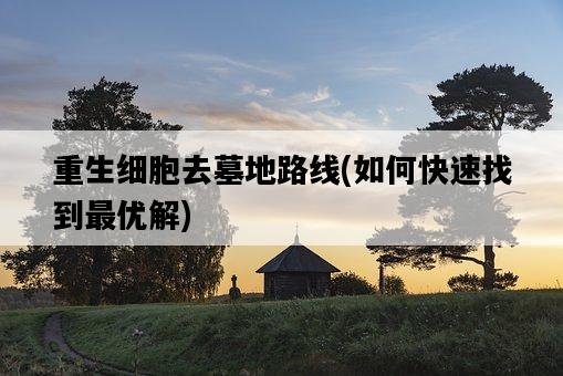 重生細胞去墓地路線，如何快速找到最優解-圖1