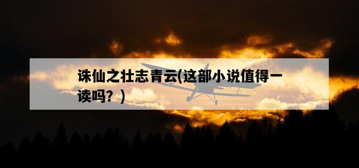 誅仙之壯志青云，這部小說值得一讀嗎？-圖1