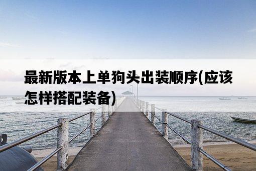 最新版本上單狗頭出裝順序，應該怎樣搭配裝備-圖1
