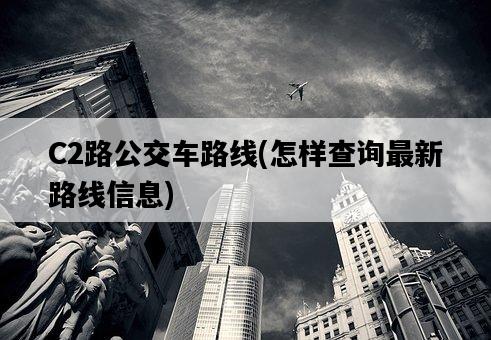 C2路公交車路線，怎樣查詢最新路線信息-圖1