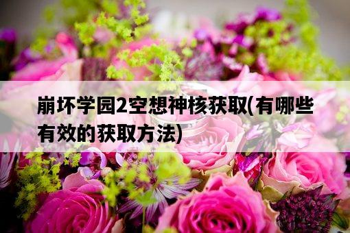 崩壞學園2空想神核獲取，有哪些有效的獲取方法-圖1
