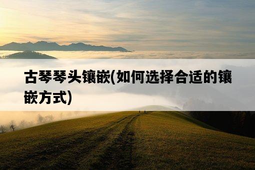 古琴琴頭鑲嵌，如何選擇合適的鑲嵌方式-圖1