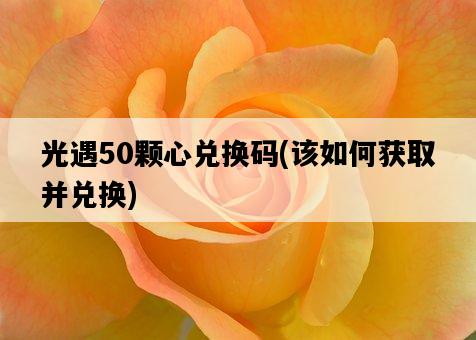 光遇50顆心兌換碼，該如何獲取并兌換-圖1