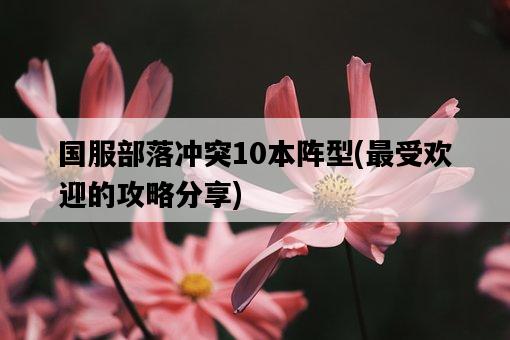 國服部落沖突10本陣型，最受歡迎的攻略分享-圖1
