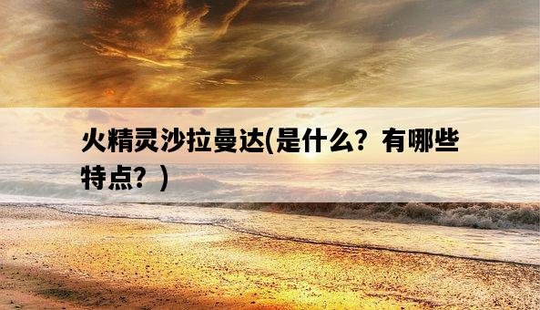 火精靈沙拉曼達，是什么？有哪些特點？-圖1