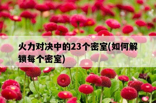 火力對決中的23個密室，如何解鎖每個密室-圖1