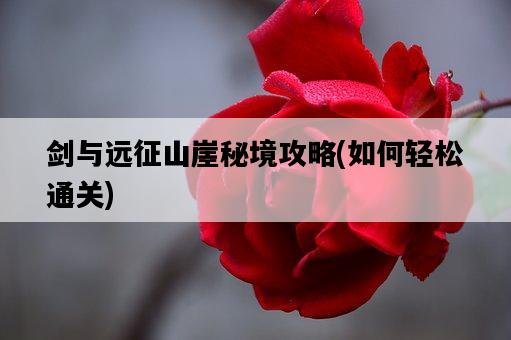 劍與遠征山崖秘境攻略，如何輕松通關-圖1