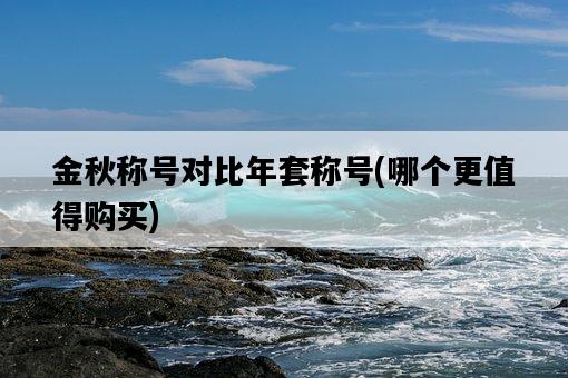 金秋稱號對比年套稱號，哪個更值得購買-圖1