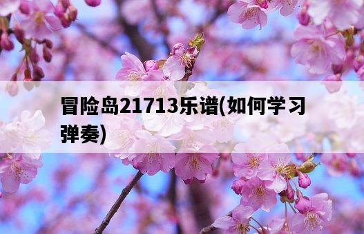 冒險島21713樂譜，如何學習彈奏-圖1