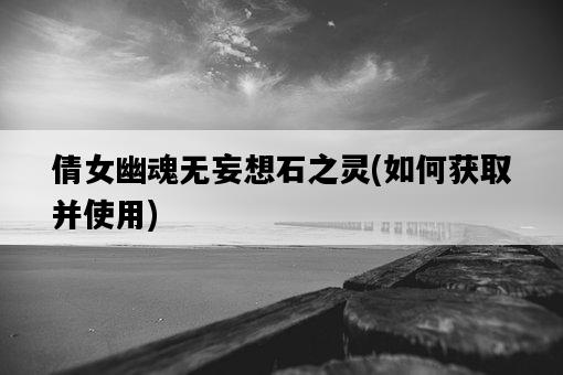 倩女幽魂無妄想石之靈，如何獲取并使用-圖1