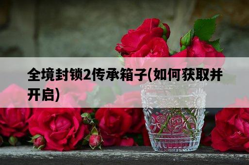 全境封鎖2傳承箱子，如何獲取并開啟-圖1