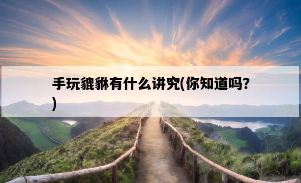 手玩貔貅有什么講究，你知道嗎？-圖1