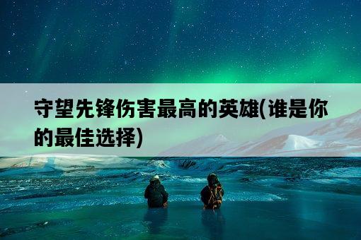 守望先鋒傷害最高的英雄，誰是你的最佳選擇-圖1
